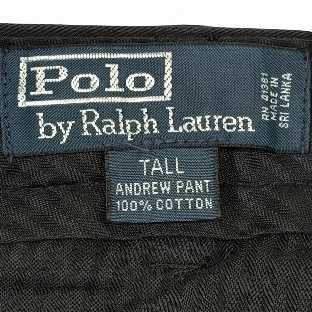 NWT Vintage Polo Ralph Lauren Andrew Pant Mens Two-Pleated Chino Trousers 42Tx35
